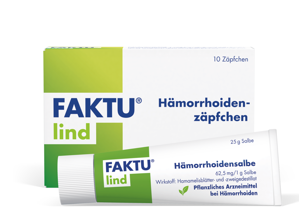 FAKTU lind pflanzliches Arzneimittel bei Hämorrhoiden